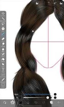 Digital hair tutorial.. #shorts #illustration #drawingtutorial #digitalart #hairstyle #digitaldraw