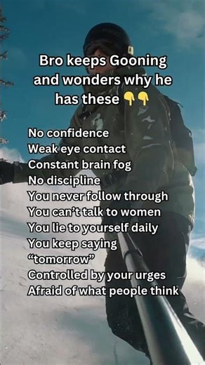 Follow to quit gooning 👇 #motivation #rewireyourbrain #nofap #addictionrecovery