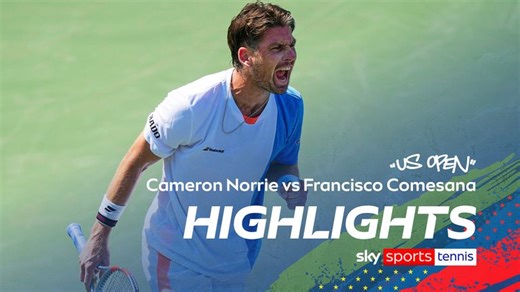 US Open: Cameron Norrie sets up third round clash against Novak Djokovic at Flushing Meadows