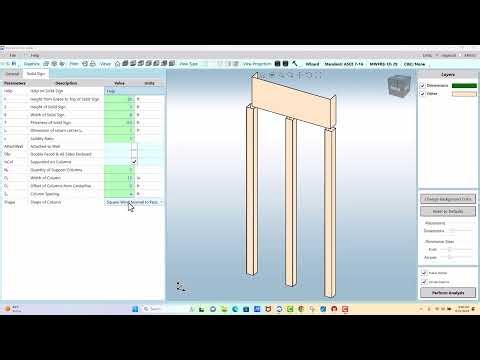 Wind Loads on a Solid Sign