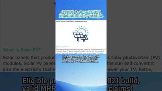 Ireland 2026: €1800 Residential Solar Grants | PVTIME