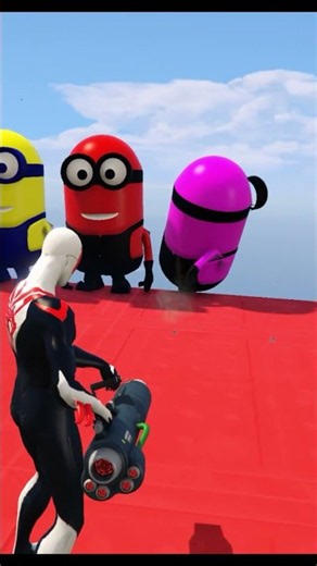 Spider-Man at Minions Nakakatawang Trampoline Jump Fail!45