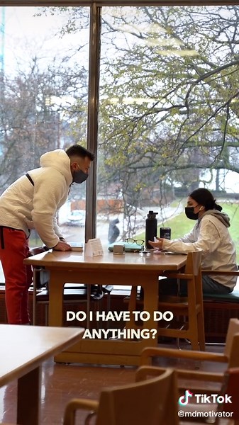 I talked to random students at the library, then THIS happened 🥺❤️ #kindness #college #students #lunch #mentalhealth #supporting