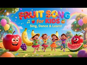 FRUIT SONG for Kids | Sing, Dance & Learn Healthy Fruits | Fun Nursery Rhyme | Kids Songs