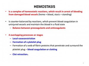 HEMOSTASIS - SlideServe