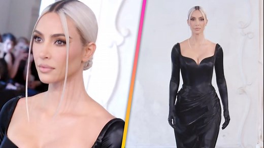 586K views · 10K reactions | Kim Kardashian eats up the runway at the Balenciaga show during Paris Fashion Week.  | Entertainment Tonight | Facebook