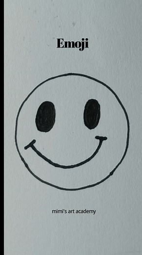 Smiling Face Emoji Drawing 😊 #smiling #happy #emoji #happyfaces #cuteart | Mimi's Art Academy