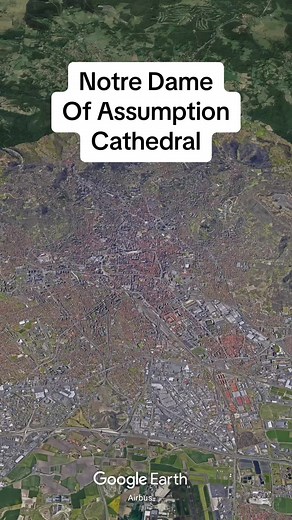 The Notre-Dame of Assumption Cathedral (Clermont-Ferrand Cathedral) #clermontferrand #cathedral #france #church #gothic #history #art #architecture #education #fyp