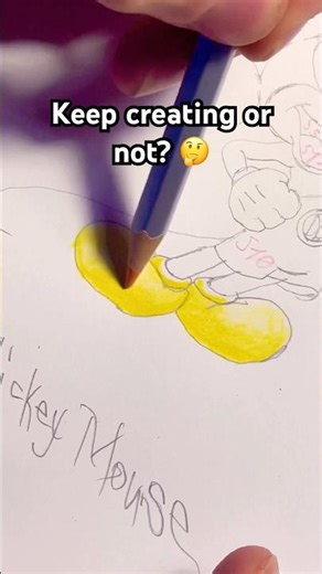 How to draw Mickey Mouse? ⁉️🤔