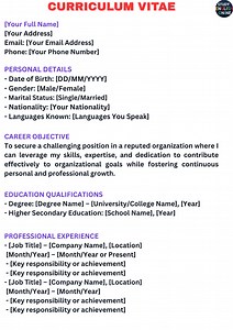 1.7M views · 4.7K reactions | How to Create a Professional Curriculum Vitae | CV Tips & Template #CurriculumVitae | STUDY English Online | Facebook