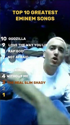Top 10 Eminem songs #eminem #slimshady