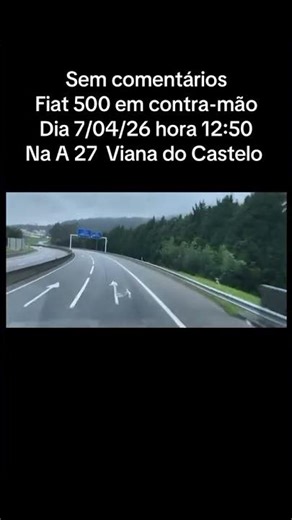 Alto Minho: Carro em contramão na A27 [crédito:tugas100limites]