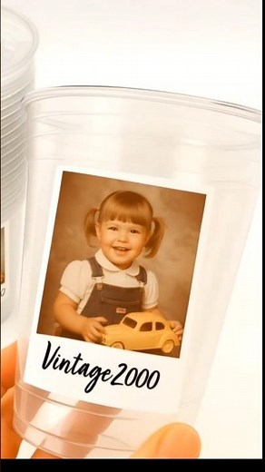 Custom Photo Cups 16oz Personalized Plastic Cups with Text for Parties Events Birthday Supplies