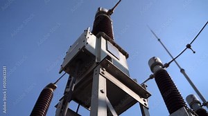 Electricity Distribution Station Transformer Detail Shot