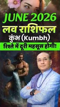 कुंभ जून 2026 लव राशिफल: क्या रिश्ते में दूरी महसूस होगी? | Aquarius Love Horoscope June
