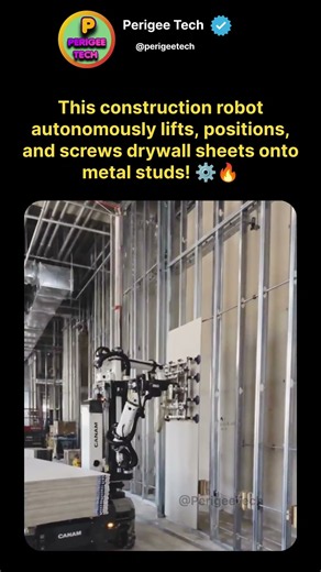 This Robot Can Install Drywall Without a Human Holding It! 🤯