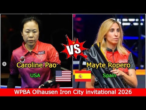 Caroline Pao 🆚️ Mayte Ropero | WPBA Olhausen Iron City invitational 2026