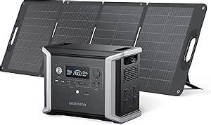 Dabbsson DBS1300 Portable Power Station with 120W Solar Panel, 1330Wh EV Semi-Solid State LiFePO4 Battery, 4 X 1200W AC Outlets(1600W with P-Boost), Solar Generator for Outdoor Camping, Home Backup