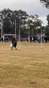 When you're short on committee but blessed with absolute legends like this, the show goes on! Shout out to our U10s goal umpire - sharp calls, smooth moves, and flag waving with flair 💃 NAB AFL Auskick #welovevolunteers #auskick2025 | Wangaratta Auskick