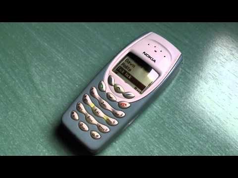 Nokia 3410 retro review (old ringtones, games & screensavers). Vintage phone