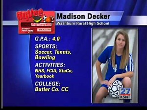 Hy-Vee Scholar Athlete: Madison Decker (Rural)