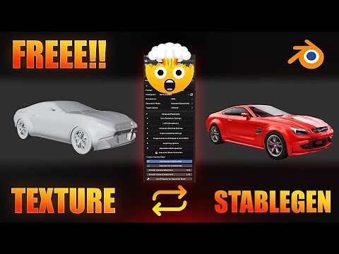 THIS FREE!! AI Texture Generator ⚙️ Inside Blender Will Blow Your Mind! (StableGen Tutorial)