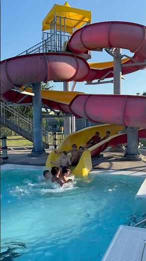 😱 Endless Water Slide! They Just Kept Coming! 🌊
