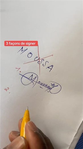 3 idées de signature. #signature #calligraphy #art