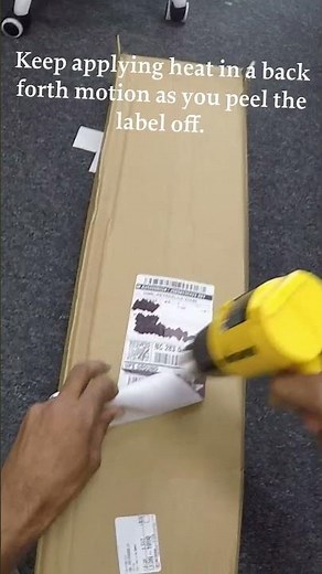 How to Remove Stubborn Shipping Labels 📦 #storagesolutions