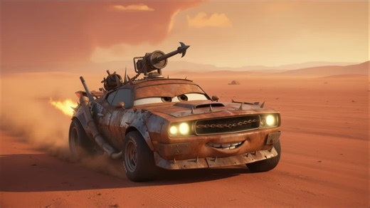 What is creativity – and where does it begin?Just for fun, I generated a few famous movie characters in the Pixar Cars style – Mad Max, Darth Vader, Men in Black.Created with Nano Banana, animated… | Adrian Rohnfelder