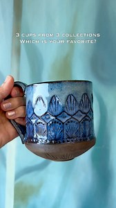 Which collection is your favorite cup (or mug) in? Impressions, Origins? Or, Where The Light Leaks In? My new series, Unearthed, with the 3 collections is launching on my site on Tuesday! It's my most personal and meaningful series yet and I'm so excited to share it all with you! #HandmadeMugs #tumblers #handmadeceramics #functionalart #potterycollector | Naomi Tate Maghen Ceramic Art