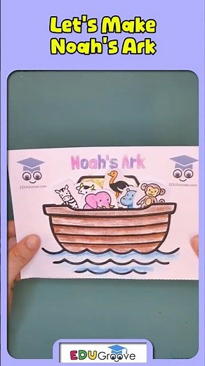 Making a Noah’s Ark Craft for Class Tomorrow (Step-by-Step) #papercraft #teaching #eyfs