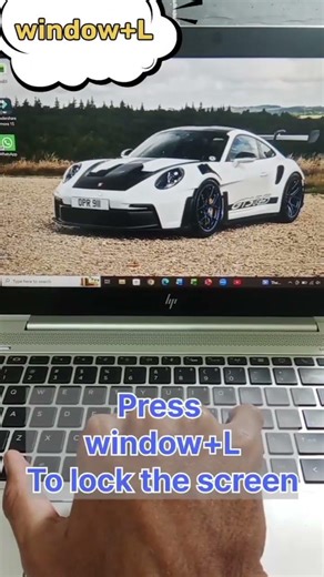 Laptop/Computer lock 🔒 screen shortcut key | how to lock the screen in PC #shorts #howto #screenlock