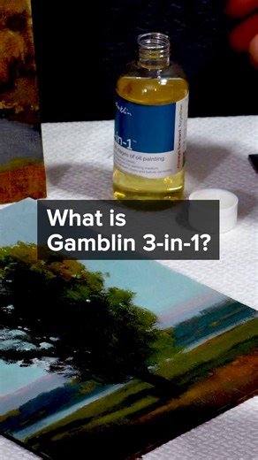Blick Art Materials on Instagram: "What is Gamblin 3-in-1 Oil Medium? This lean, ready-to-use medium replaces custom mixing and supports multiple stages of oil painting. It dries in about 24 hours for underpainting and washes, helps even out surface sheen when oiling out, and can also be used to size raw wood panels before priming. A single medium designed for flow, clarity, and consistency in the studio. Shop at our link in profile or comment GAMBLIN for the link to be sent to your DM! @gamblin