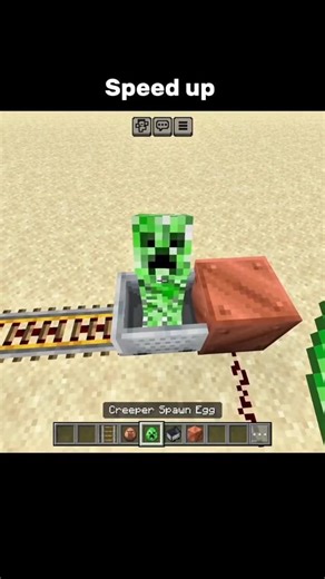 Minecraft Rail Cart Race 😱 Powered vs Normal Rail! #minecraft #shorts #effectking #tiktokeffects