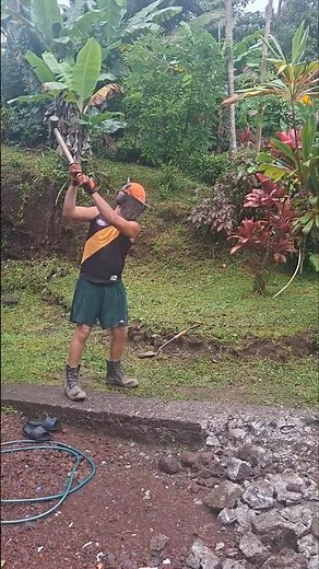 Demolition Tuesday 👷🏻‍♂️ 🥽 #diy #building #landscaping #garden #renovation #islandlife #vlog