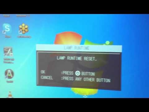 How To Reset Lamp Runtime on a Projector