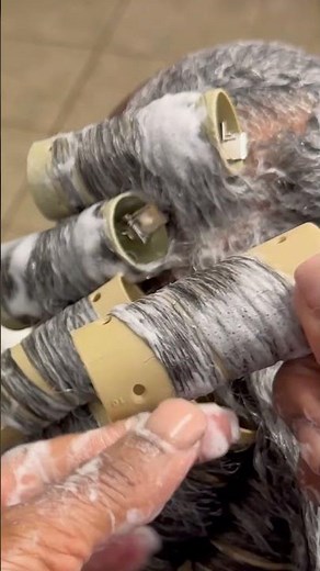 How to: Roller Set / Natural Gray Hair/ No Relaxer