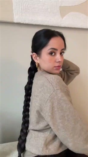 Upgrading my braid with extensions ✨ (instant glow-up) #hairtok #hairextensions #hair #selfcare