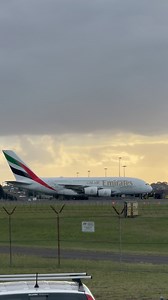 Emirates airbus a380 taxing on the runway at Sydney Airport Australia. #emirates #airbus #a380 #sydney #airport #australia #melbourne #canberra #perth #planespotting #avgeek #dubai #uae #landing #planespotters | Water.Sounds.Aviation