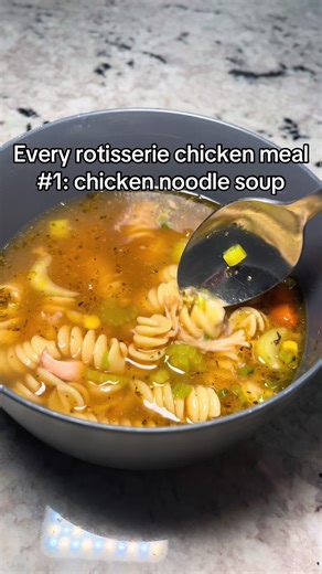 High Protein Chicken Noodle Soup Recipe Using Rotisserie Chicken