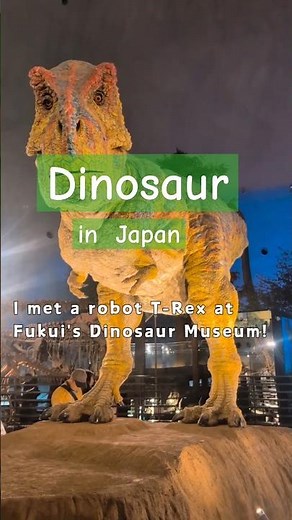 Japan's Dinosaur Museum: Meet a Life-Sized Robot T-Rex!