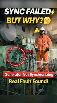Generator Not Syncing? Real Root Cause Found ⚡