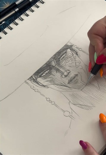 Drawing Jinu: K-Pop Demon Hunters Art Tutorial