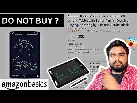 Amazon Basics Magic Slate 8.5-Inch LCD Writing Tablet - E- Writing Pad - Amazon Basics