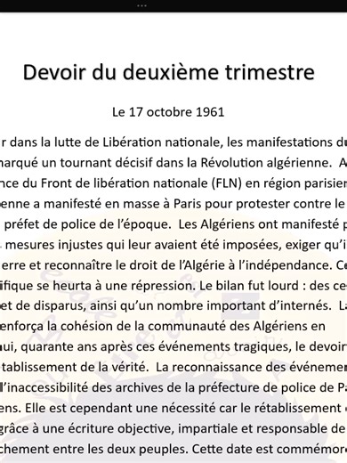 3AM devoir du deuxième trimestre فرض اللغة الفرنسية للفصل الثاني رابط التحميل https://drive.google.com/file/d/1tmIeUEENOaBoacD1L8h2QUx10Mqx1XGV/view?usp=sharing