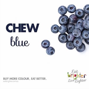 CHEW BLUE Fresh or frozen, blueberries are a perfect addition to breakfast and ideal as a snack. Beat the 3pm slump with Blue https://livelighter.com.au/eat-brighter/ #eatbrighter #livelighter | Live_Lighter