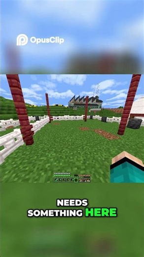 Minecraft Build Fencing & Arch! What A Glow Up! #minecraft #minecraftshorts #gaming