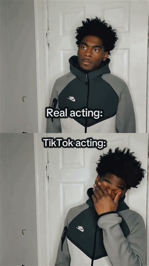 Real acting vs TikTok acting 😂