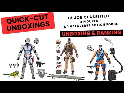 Quick Unboxings - 4 GI Joe Classified & 1 Valaverse